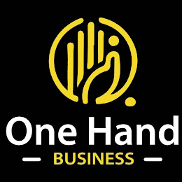 One hand business logo